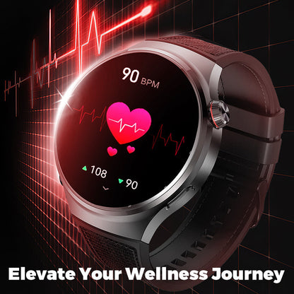 ✨New arrival✨ Watch 4 PRO Round Smartwatch: Bluetooth calling, waterproof, and smart voice assistant for your active life! 💪⌚