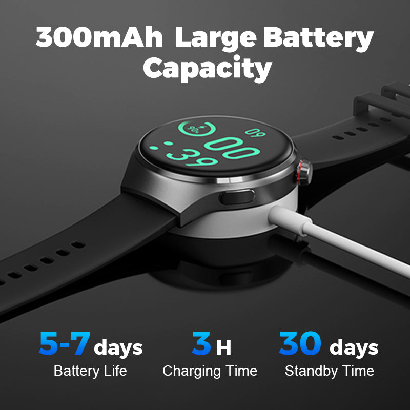 ✨New arrival✨ Watch 4 PRO Round Smartwatch: Bluetooth calling, waterproof, and smart voice assistant for your active life! 💪⌚