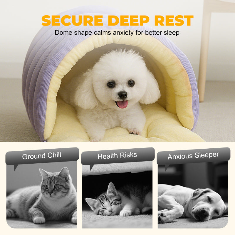 🔥Limited-time offer-Warmth Cozy Comfort  Plush Pet Cave