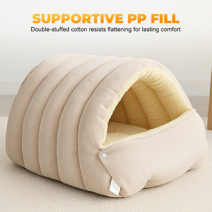 🔥Limited-time offer-Warmth Cozy Comfort  Plush Pet Cave