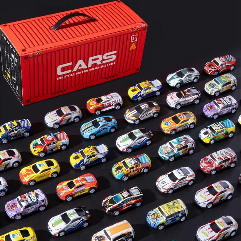 🎅Christmas promotion 60% OFF🎁48 Mini Pull-Back Cars with Built-In Garage Set