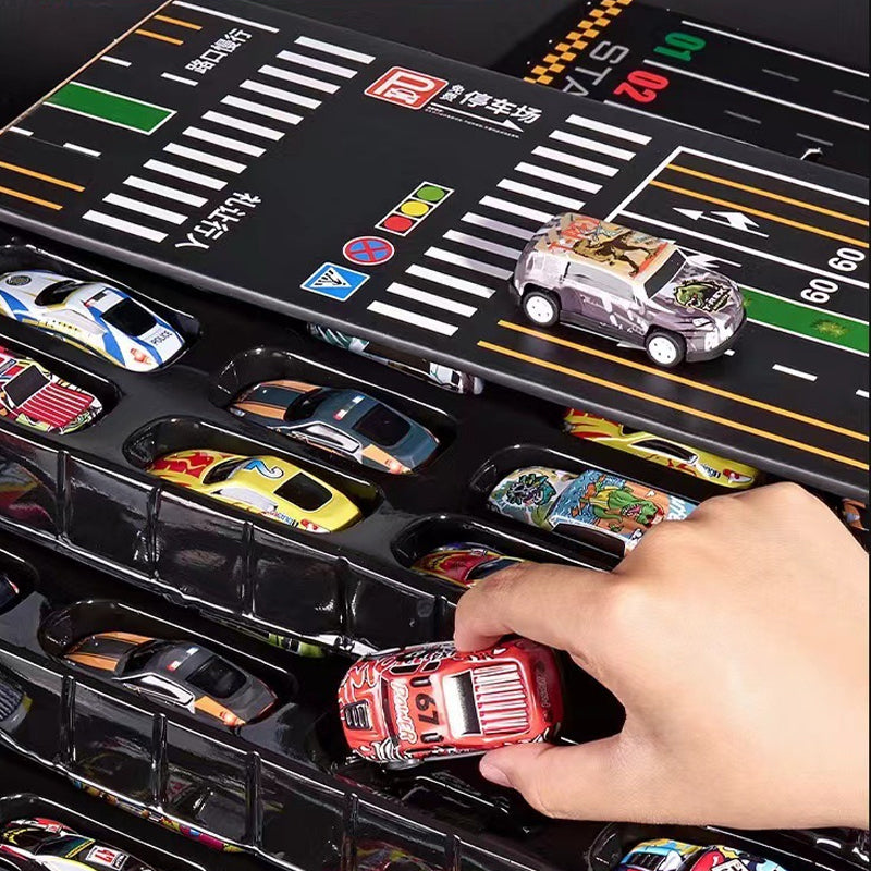 🎅Christmas promotion 60% OFF🎁48 Mini Pull-Back Cars with Built-In Garage Set