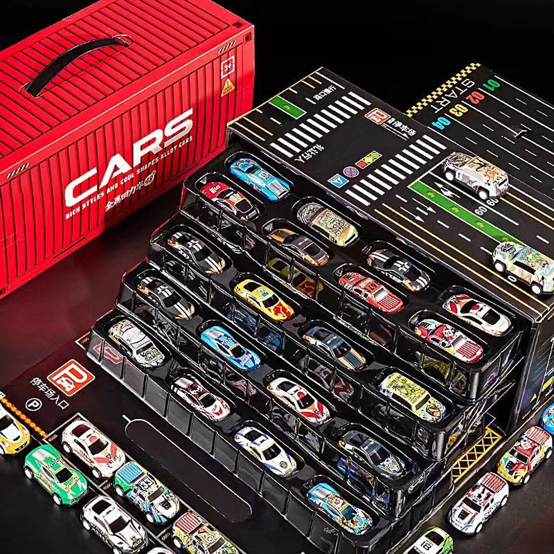 🎅Christmas promotion 60% OFF🎁48 Mini Pull-Back Cars with Built-In Garage Set