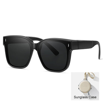Compact Foldable Over-Glasses Sunglasses