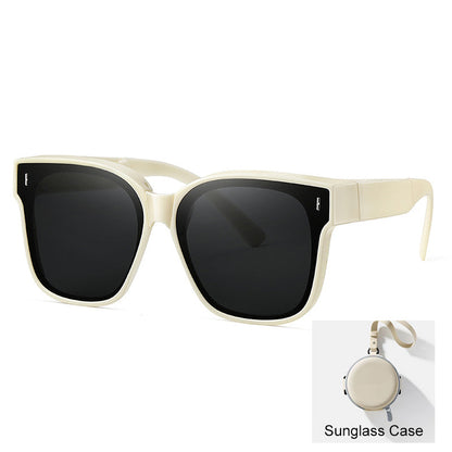Compact Foldable Over-Glasses Sunglasses
