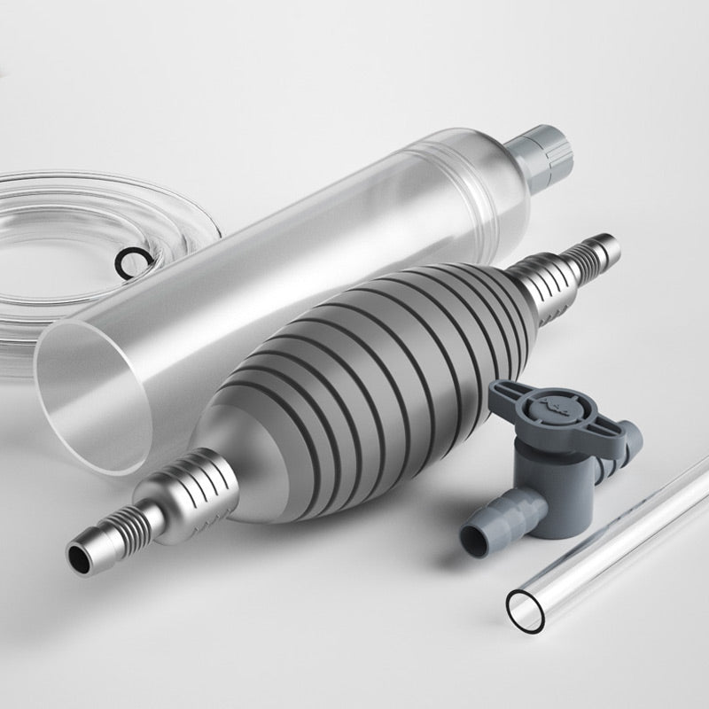 🐠 49% OFF LIMITED STOCK! ✨ Aquarium Vacuum Cleaner with Siphon - Gravel Filter & Flow Control for Effortless Water Change & Tank Maintenance 💦🌿