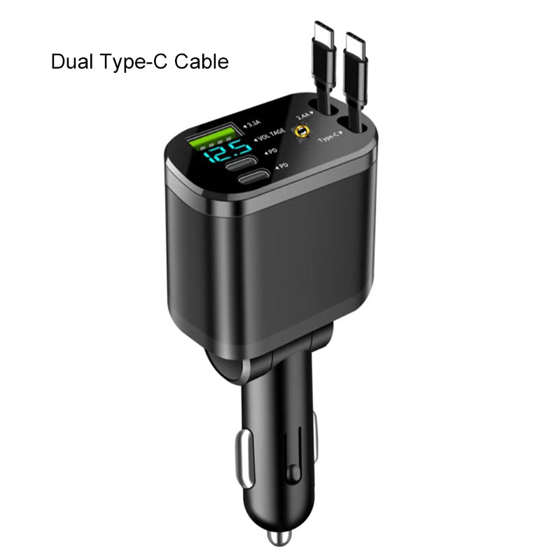 🔥Black Friday Mega Deal – 50% off!🔥Car Fast Charger with Starry Sky Ambient Lighting