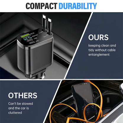 🔥Black Friday Mega Deal – 50% off!🔥Car Fast Charger with Starry Sky Ambient Lighting