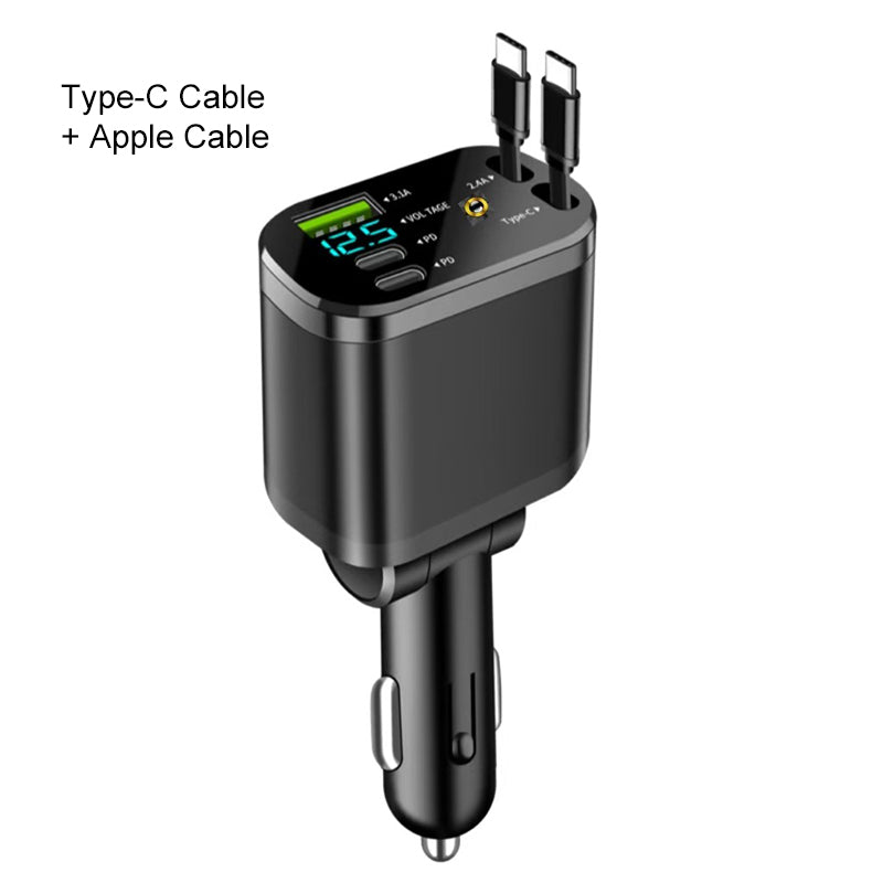 🔥Black Friday Mega Deal – 50% off!🔥Car Fast Charger with Starry Sky Ambient Lighting