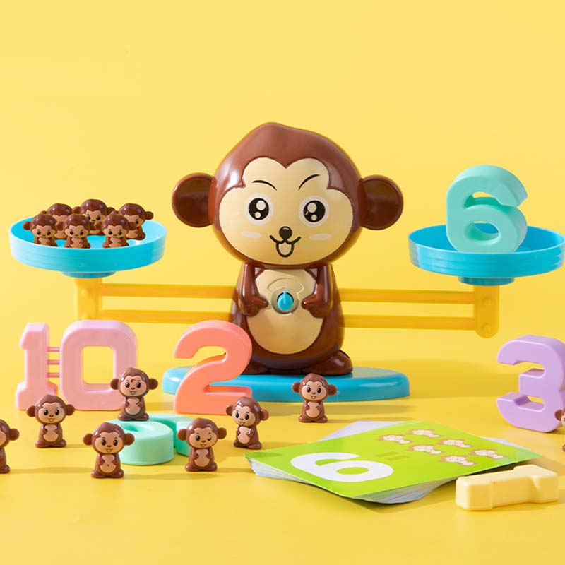 🎁Kids' Cartoon Animal Balance Scale Toy Set