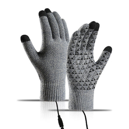 🔥USB Heated Knit Gloves - Touch Screen Friendly