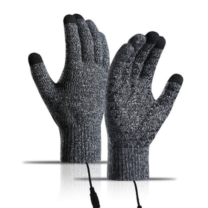🔥USB Heated Knit Gloves - Touch Screen Friendly