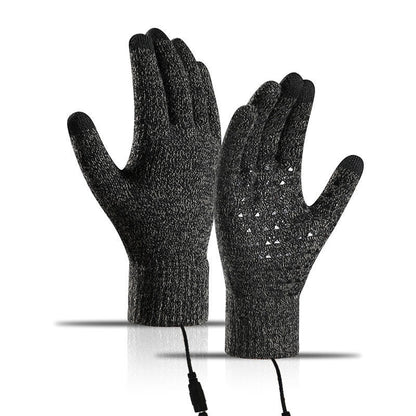 🔥USB Heated Knit Gloves - Touch Screen Friendly