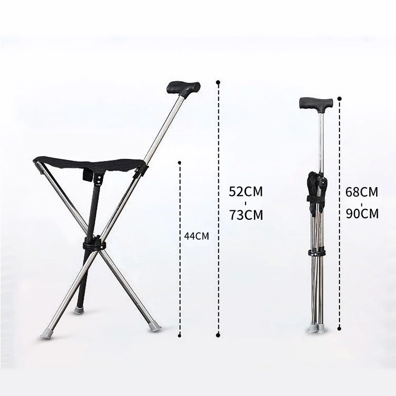 🔥2-in-1 Foldable Cane With Chair