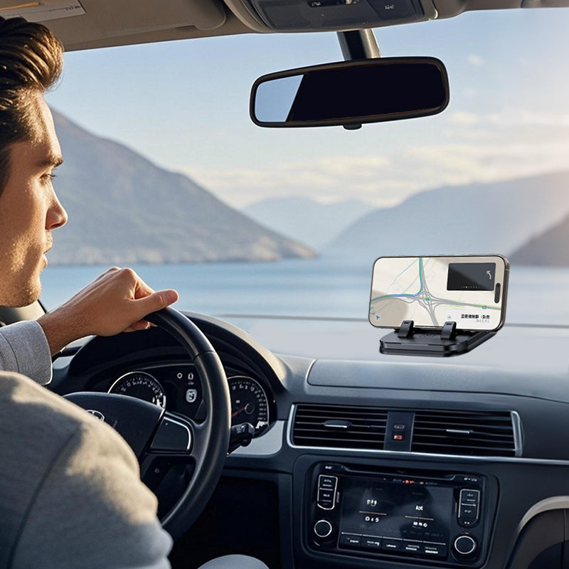 📱✨ 360° Rotating Foldable Phone Holder - Universal Compatibility with Anti-Slip Base for Desk, Car & Travel Use 🚗💻