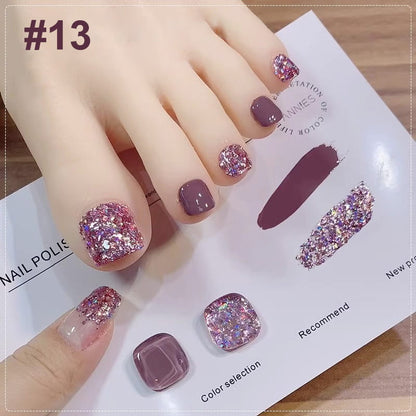 💄💅Fashion Glitter Dual-Color Nail Polish Combo Set