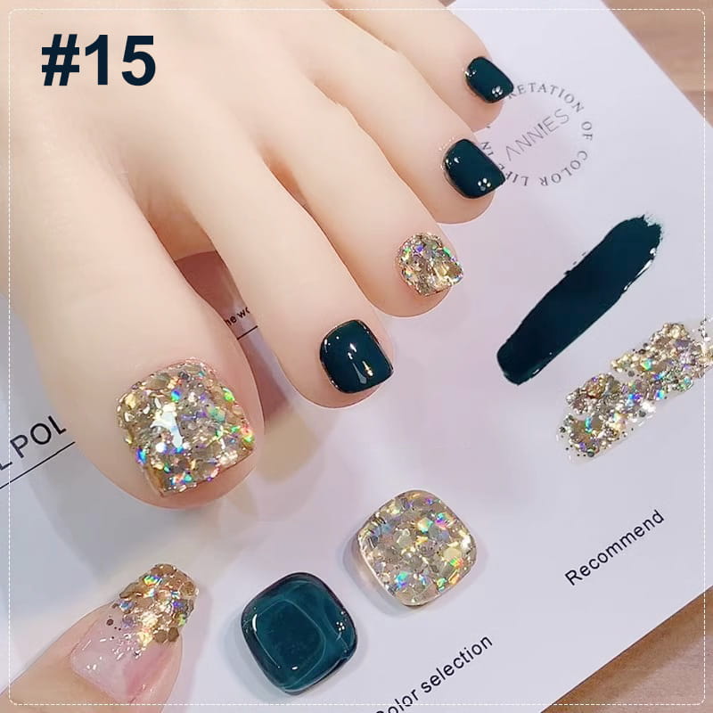 💄💅Fashion Glitter Dual-Color Nail Polish Combo Set