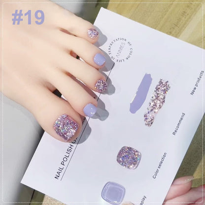 💄💅Fashion Glitter Dual-Color Nail Polish Combo Set