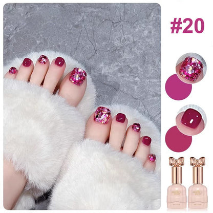 💄💅Fashion Glitter Dual-Color Nail Polish Combo Set
