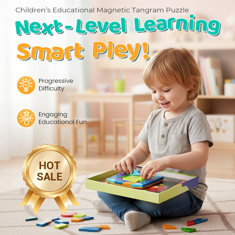 🔥🎁New 50% OFF🔥Educational magnetic tangram puzzle for children