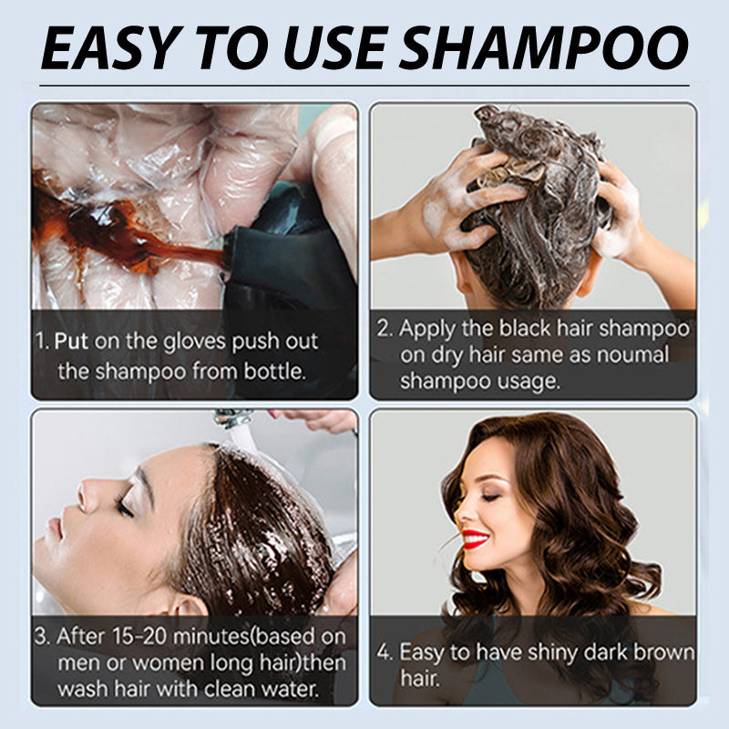 ⏳Time-Limited Special⏰3-in-1 Hair Coloring Shampoo, Plant Extracts for Vibrant Hair