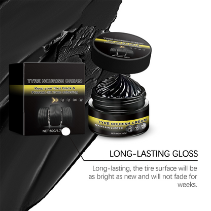 🚗 ✨ Tire Wax – Restores Black Gloss, Blocks UV, Repels Dirt & Easy Quick🛞