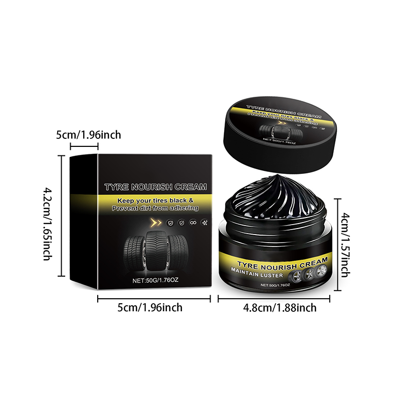 🚗 ✨ Tire Wax – Restores Black Gloss, Blocks UV, Repels Dirt & Easy Quick🛞