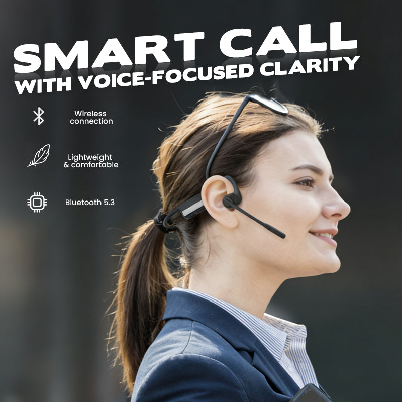 🎁Hot Sale Promotion 58% OFF🔥 Open Air Conduction Wireless Bluetooth Headset with Microphone
