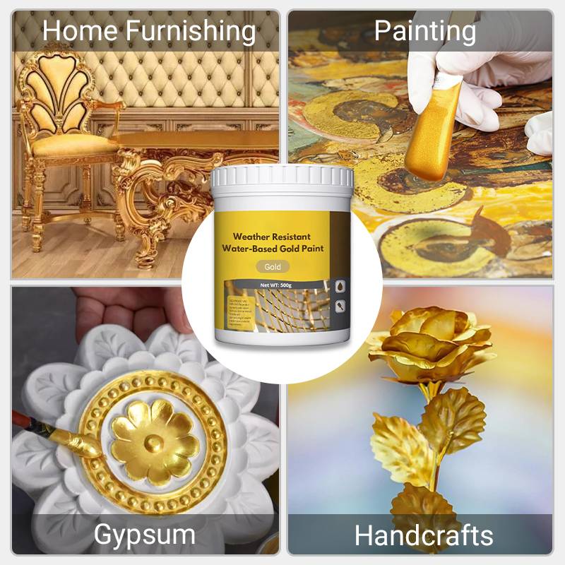 ⏳Time-Limited Special💛Weather resistant water-based gold paint