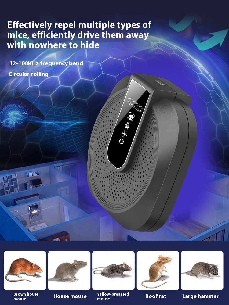 ⏳Limited-time 50% off⏰Ultrasonic anti-boating and rat repeller is powerful - 360° smart technology🔉🐀