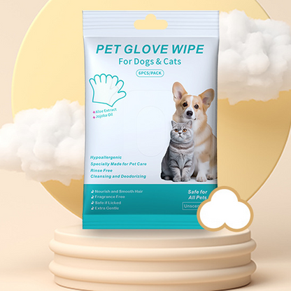 🐾50% OFF NOW!Convenient Efficient Pet Wash-Free Wipes Gloves