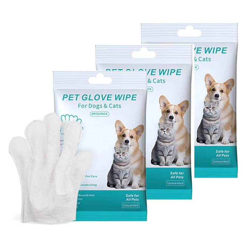 🐾50% OFF NOW!Convenient Efficient Pet Wash-Free Wipes Gloves