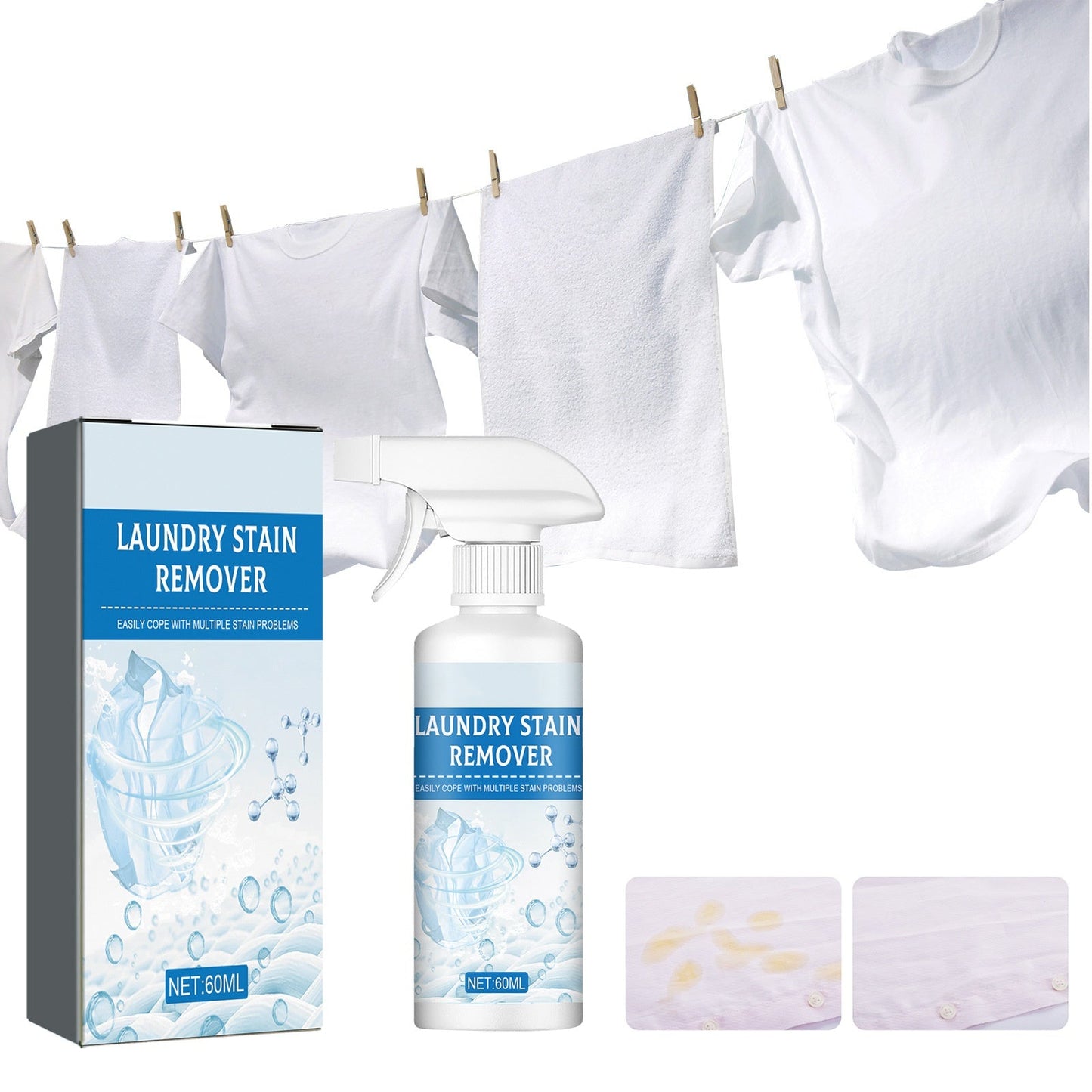 💐🔥Buy 2 Get 1 Free🔥Powerful Laundry Stain Remover Spray