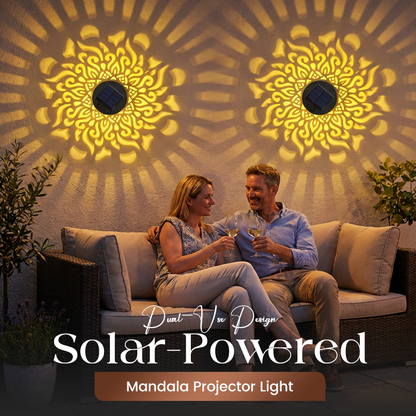 💡💓Surprise Price🔥Solar-Powered Mandala Projector Light🎁🏠