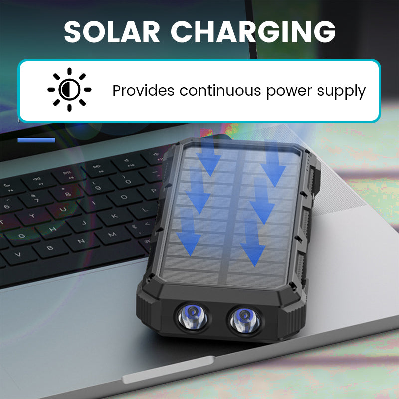 🔥【Best Seller】🔥49800mAh High-Capacity Solar Power Bank with Built-in Light☀️🔋