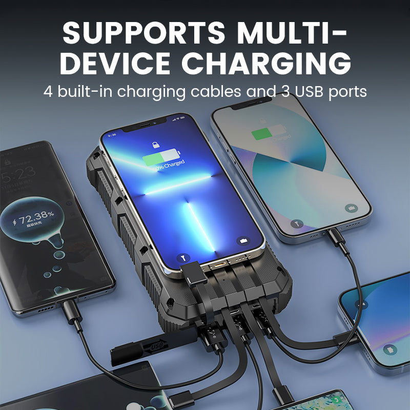 🔥【Best Seller】🔥49800mAh High-Capacity Solar Power Bank with Built-in Light☀️🔋