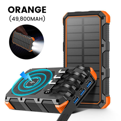 🔥【Best Seller】🔥49800mAh High-Capacity Solar Power Bank with Built-in Light☀️🔋