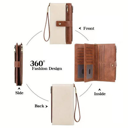 ✨Women's Retro Style RFID Blocking Tri-fold Wallet🛍️