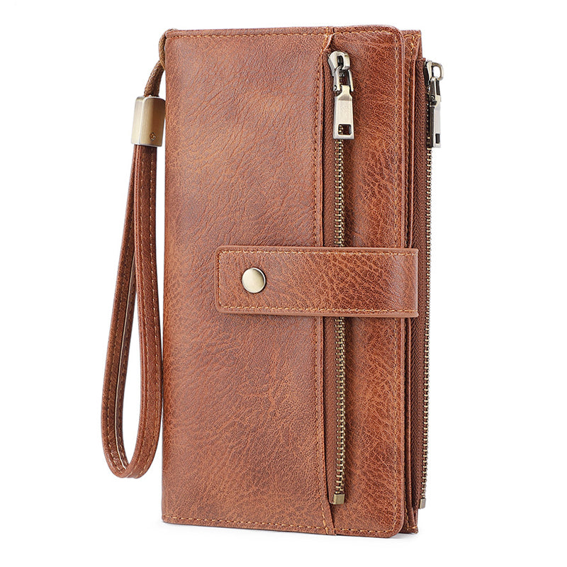 ✨Women's Retro Style RFID Blocking Tri-fold Wallet🛍️