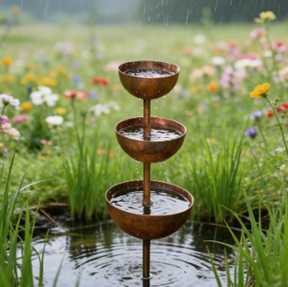 🔥HOT SALE 50% OFF 🔥Rustic 3-tier metal bird feeder and water bowl
