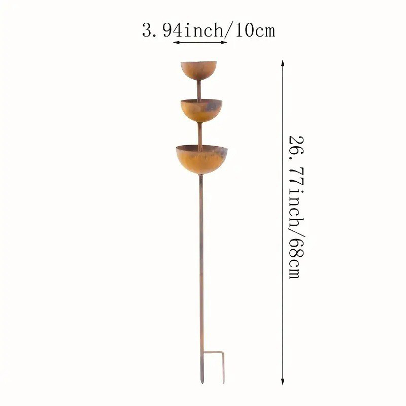 🔥HOT SALE 50% OFF 🔥Rustic 3-tier metal bird feeder and water bowl