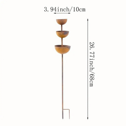 🔥HOT SALE 50% OFF 🔥Rustic 3-tier metal bird feeder and water bowl