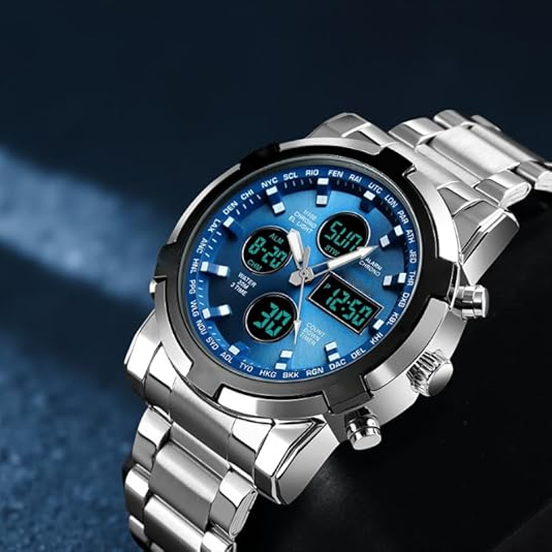 ⌚Waterproof Military Watches for Men – Analogue-Digital, Durable & Functional Design for Outdoor Activities🏕️