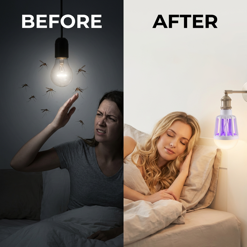 🔥New Hot Selling❤️‍🔥 LED Mosquito Killer Bulb – E27 Screw Base, Indoor/Outdoor Use
