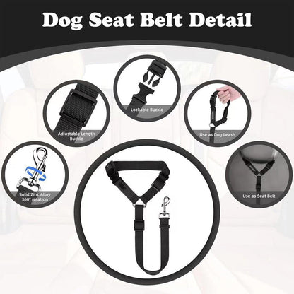 🎁2-in-1 Dog Car Seat Belt & Walking Leash