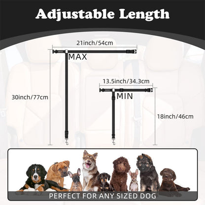 🎁2-in-1 Dog Car Seat Belt & Walking Leash