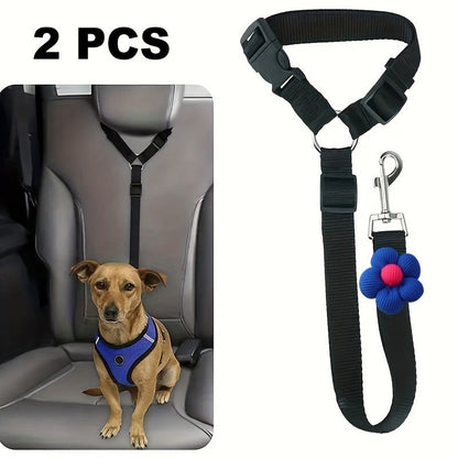 🎁2-in-1 Dog Car Seat Belt & Walking Leash