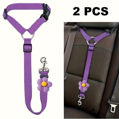 🎁2-in-1 Dog Car Seat Belt & Walking Leash