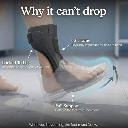🦵 LIMITED-TIME 50% OFF! ✨ Adjustable Foot Drop Brace with Inflatable Liner – Improve Walking Stability, Anti-Trip Support 🚶