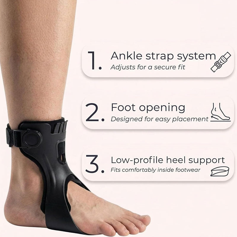 🦵 LIMITED-TIME 50% OFF! ✨ Adjustable Foot Drop Brace with Inflatable Liner – Improve Walking Stability, Anti-Trip Support 🚶